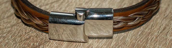 Magnetverschluss aus Edelstahl für breite Bänder